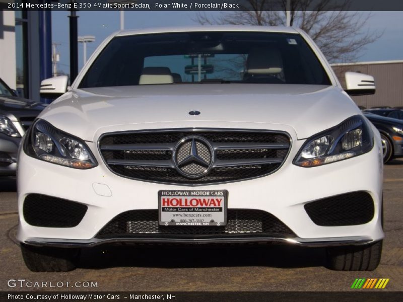 Polar White / Porcelain/Black 2014 Mercedes-Benz E 350 4Matic Sport Sedan