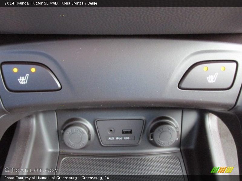 Kona Bronze / Beige 2014 Hyundai Tucson SE AWD