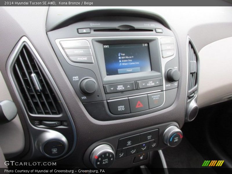 Kona Bronze / Beige 2014 Hyundai Tucson SE AWD
