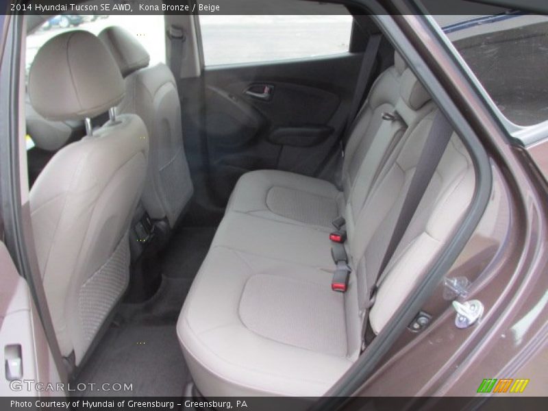 Kona Bronze / Beige 2014 Hyundai Tucson SE AWD
