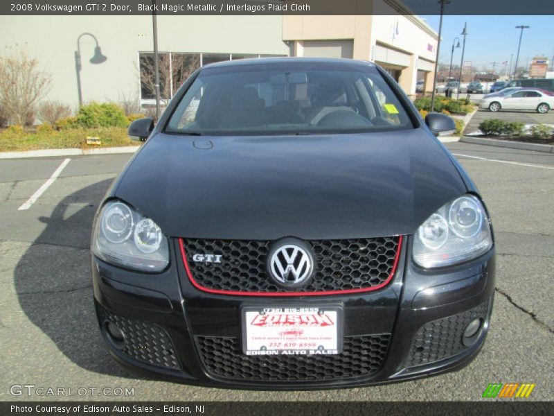 Black Magic Metallic / Interlagos Plaid Cloth 2008 Volkswagen GTI 2 Door