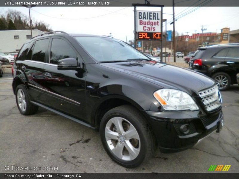 Black / Black 2011 Mercedes-Benz ML 350 BlueTEC 4Matic