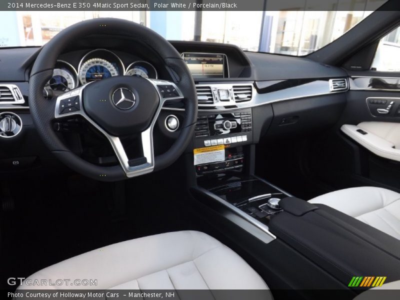 Porcelain/Black Interior - 2014 E 350 4Matic Sport Sedan 