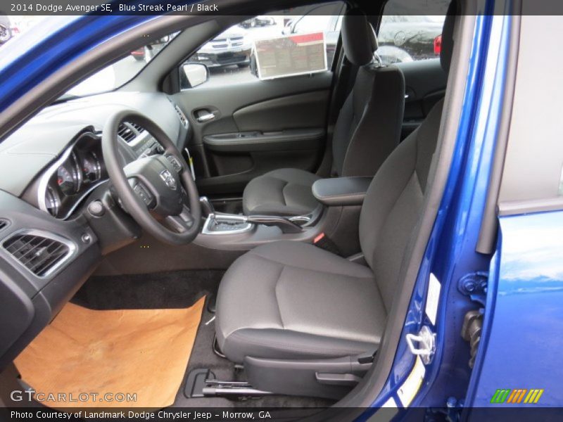 Blue Streak Pearl / Black 2014 Dodge Avenger SE