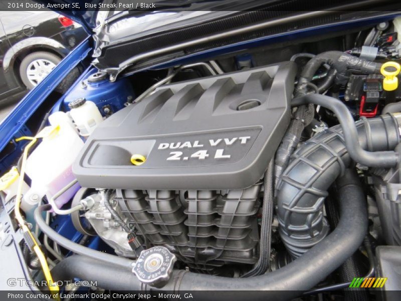 Blue Streak Pearl / Black 2014 Dodge Avenger SE