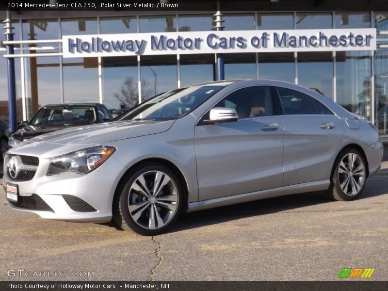Polar Silver Metallic / Brown 2014 Mercedes-Benz CLA 250
