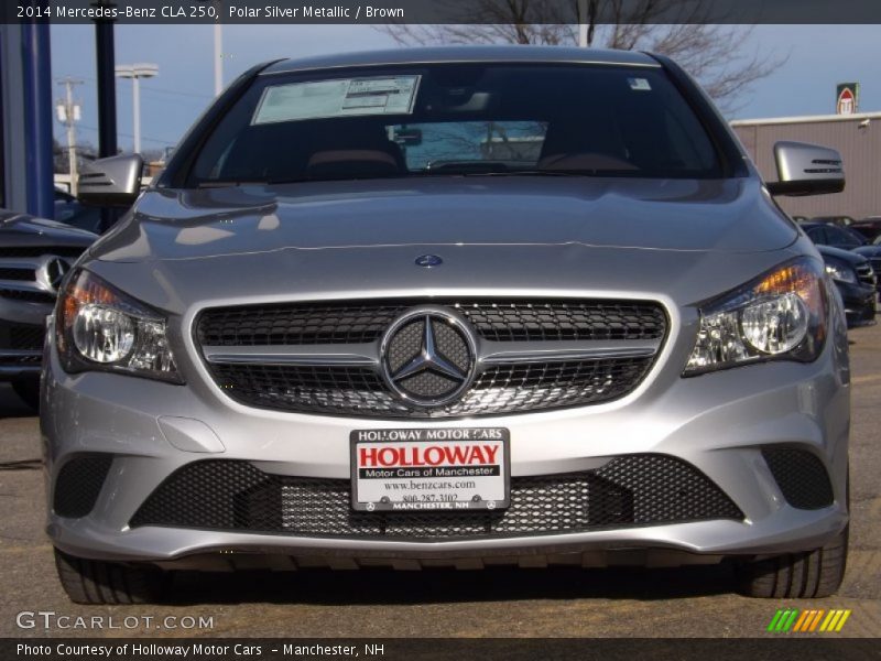 Polar Silver Metallic / Brown 2014 Mercedes-Benz CLA 250