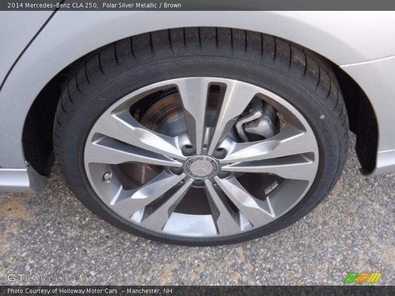Polar Silver Metallic / Brown 2014 Mercedes-Benz CLA 250
