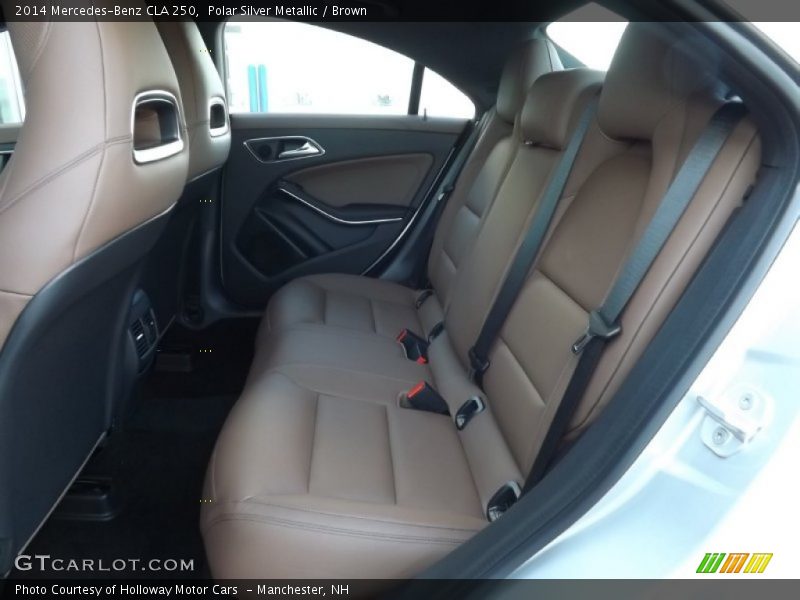Polar Silver Metallic / Brown 2014 Mercedes-Benz CLA 250
