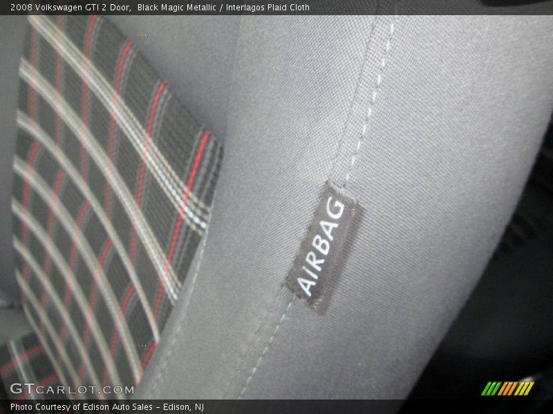 Black Magic Metallic / Interlagos Plaid Cloth 2008 Volkswagen GTI 2 Door