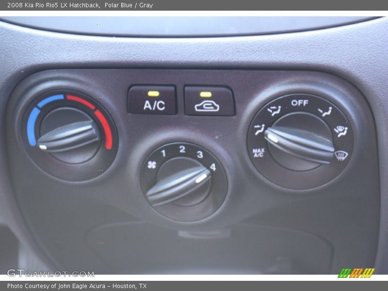 Controls of 2008 Rio Rio5 LX Hatchback