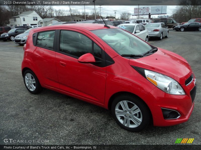 Salsa (Red) / Dark Pewter/Silver 2013 Chevrolet Spark LT