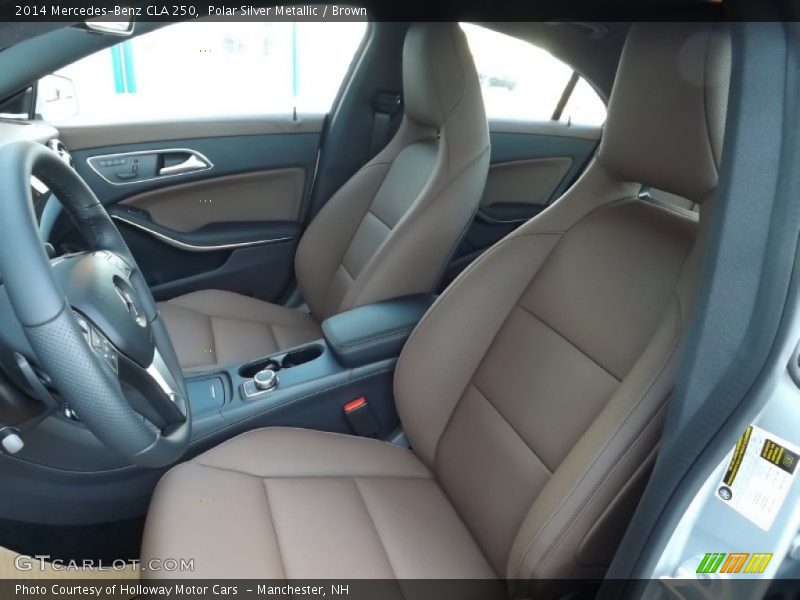 Polar Silver Metallic / Brown 2014 Mercedes-Benz CLA 250