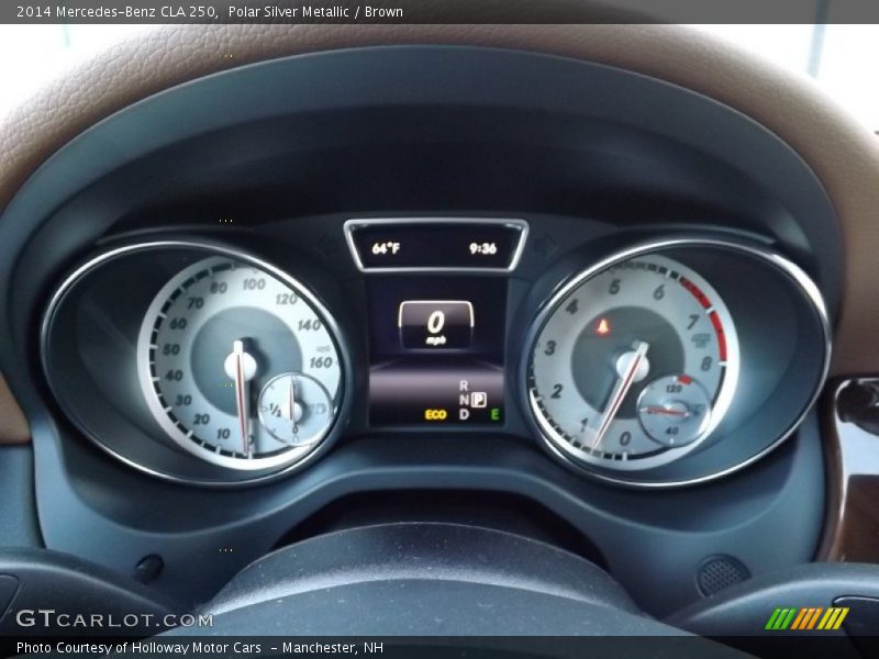 Polar Silver Metallic / Brown 2014 Mercedes-Benz CLA 250
