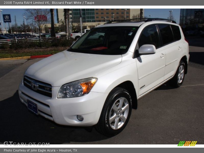 Blizzard Pearl White / Taupe 2008 Toyota RAV4 Limited V6