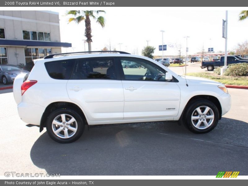 Blizzard Pearl White / Taupe 2008 Toyota RAV4 Limited V6