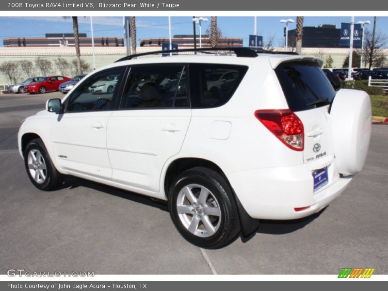 Blizzard Pearl White / Taupe 2008 Toyota RAV4 Limited V6