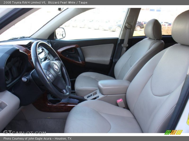 Blizzard Pearl White / Taupe 2008 Toyota RAV4 Limited V6