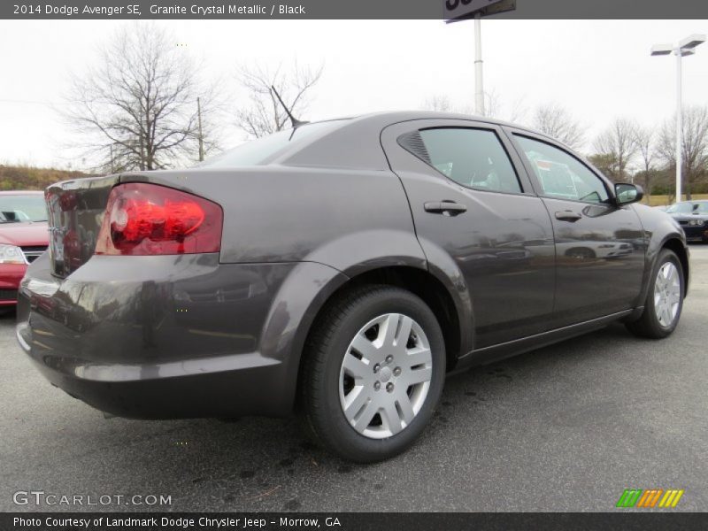 Granite Crystal Metallic / Black 2014 Dodge Avenger SE