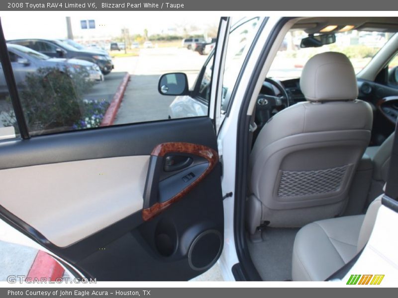 Blizzard Pearl White / Taupe 2008 Toyota RAV4 Limited V6