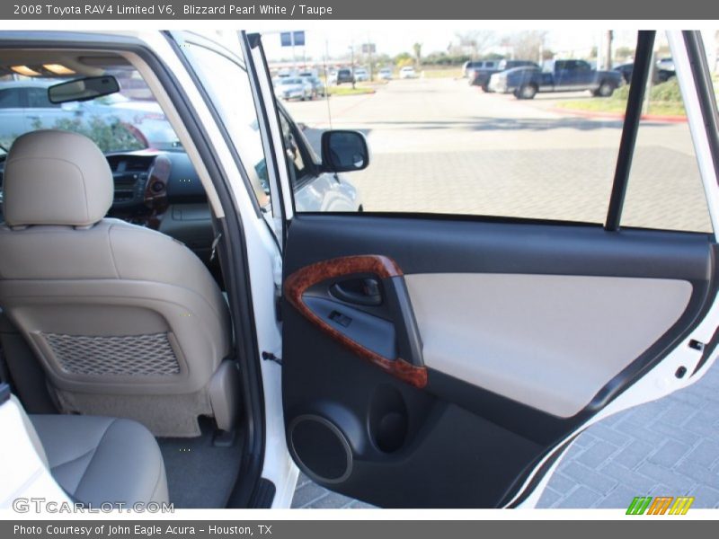 Blizzard Pearl White / Taupe 2008 Toyota RAV4 Limited V6