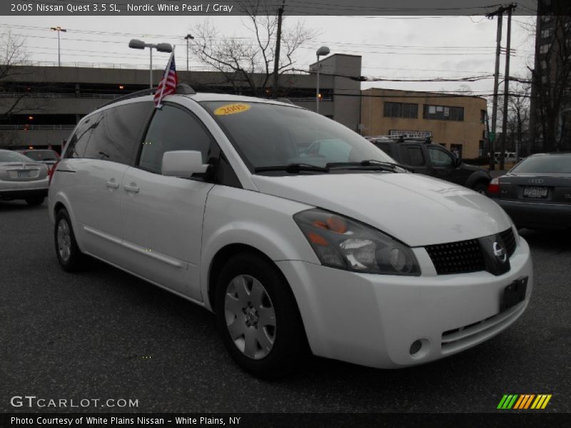 Nordic White Pearl / Gray 2005 Nissan Quest 3.5 SL