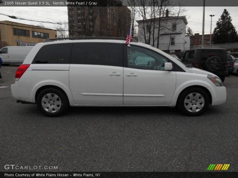 Nordic White Pearl / Gray 2005 Nissan Quest 3.5 SL