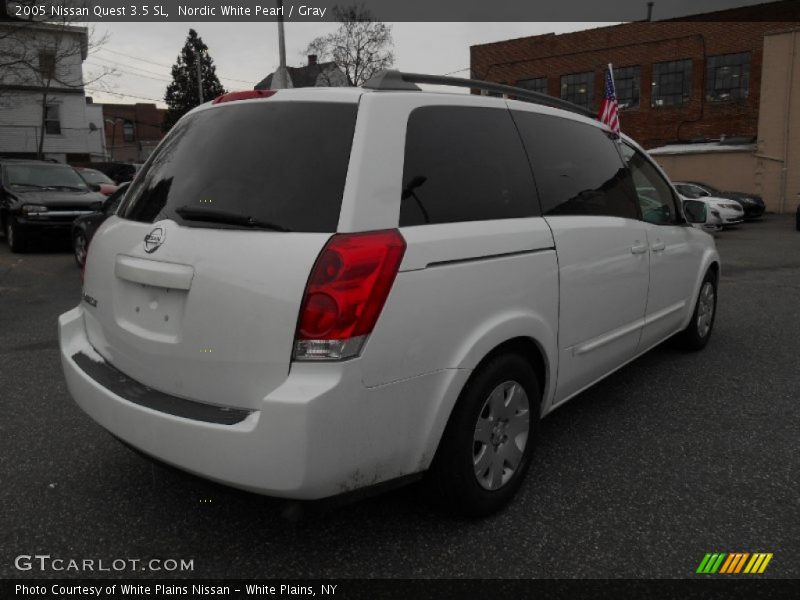 Nordic White Pearl / Gray 2005 Nissan Quest 3.5 SL