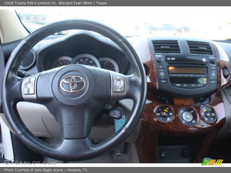 Blizzard Pearl White / Taupe 2008 Toyota RAV4 Limited V6