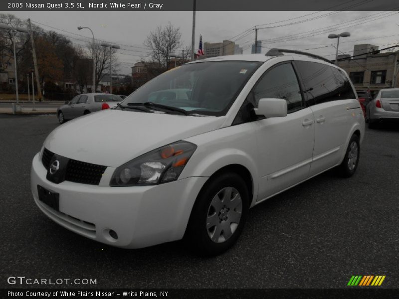 Nordic White Pearl / Gray 2005 Nissan Quest 3.5 SL