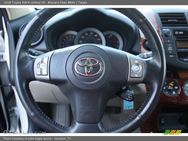 Blizzard Pearl White / Taupe 2008 Toyota RAV4 Limited V6