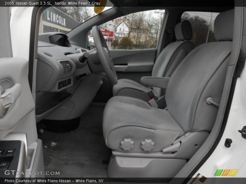 Nordic White Pearl / Gray 2005 Nissan Quest 3.5 SL