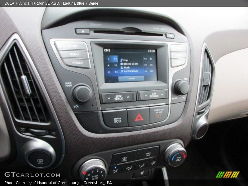 Laguna Blue / Beige 2014 Hyundai Tucson SE AWD