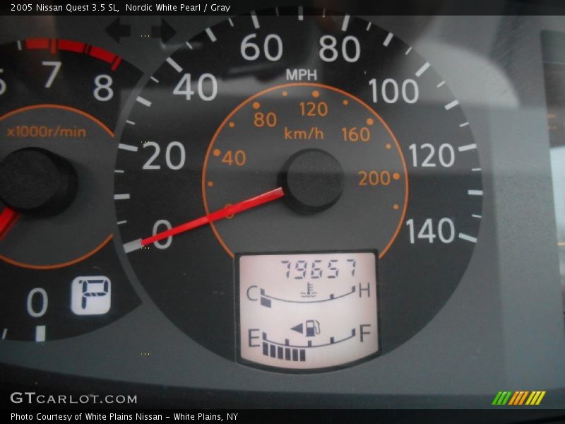 Nordic White Pearl / Gray 2005 Nissan Quest 3.5 SL