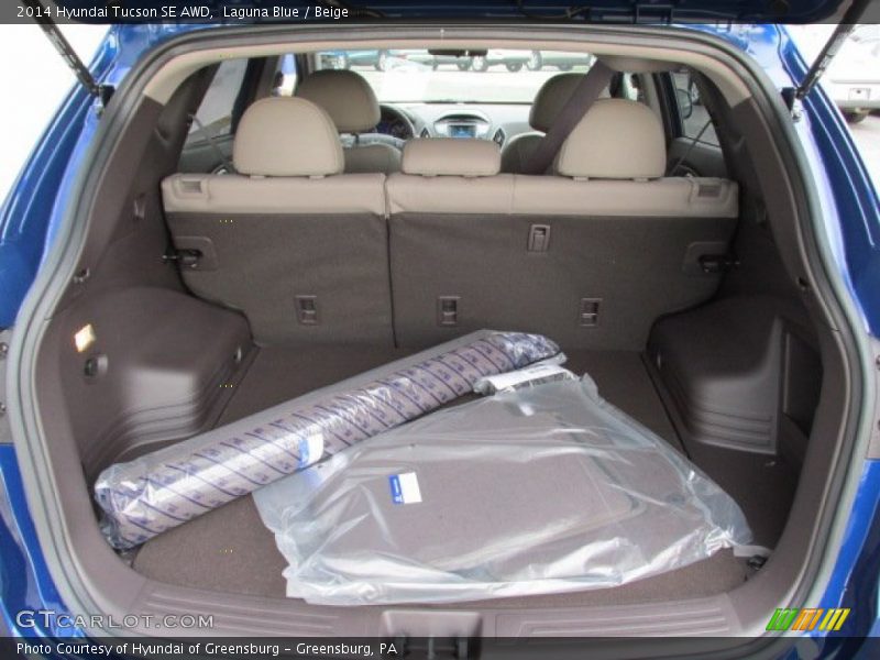 Laguna Blue / Beige 2014 Hyundai Tucson SE AWD