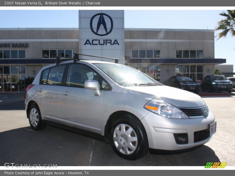 Brilliant Silver Metallic / Charcoal 2007 Nissan Versa SL