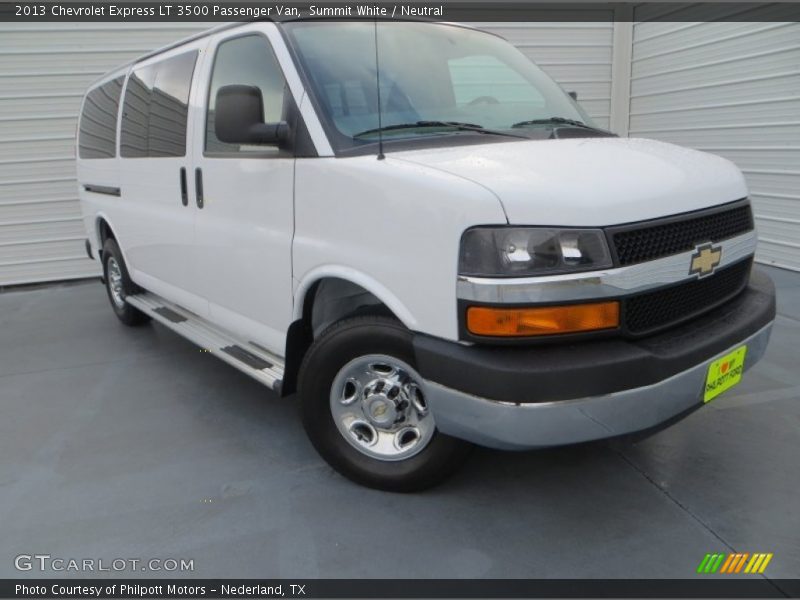 Summit White / Neutral 2013 Chevrolet Express LT 3500 Passenger Van