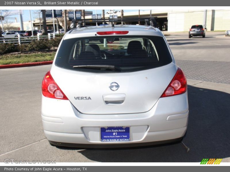Brilliant Silver Metallic / Charcoal 2007 Nissan Versa SL