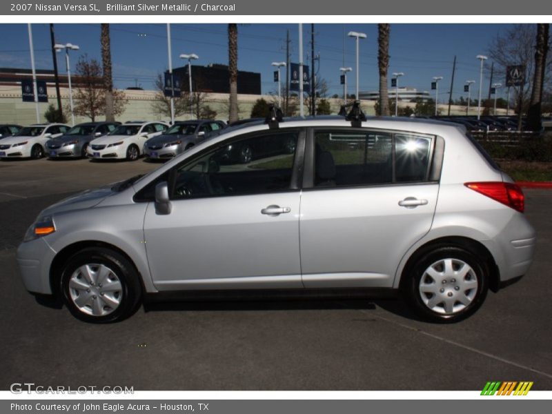 Brilliant Silver Metallic / Charcoal 2007 Nissan Versa SL