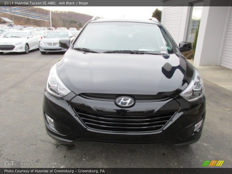 Ash Black / Beige 2014 Hyundai Tucson SE AWD