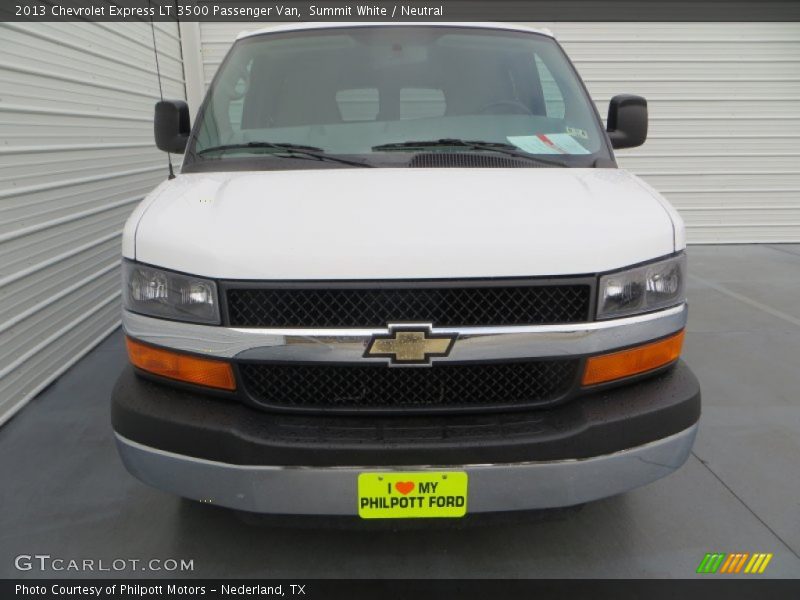 Summit White / Neutral 2013 Chevrolet Express LT 3500 Passenger Van
