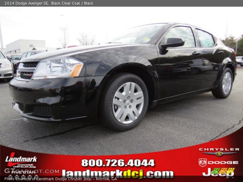 Black Clear Coat / Black 2014 Dodge Avenger SE