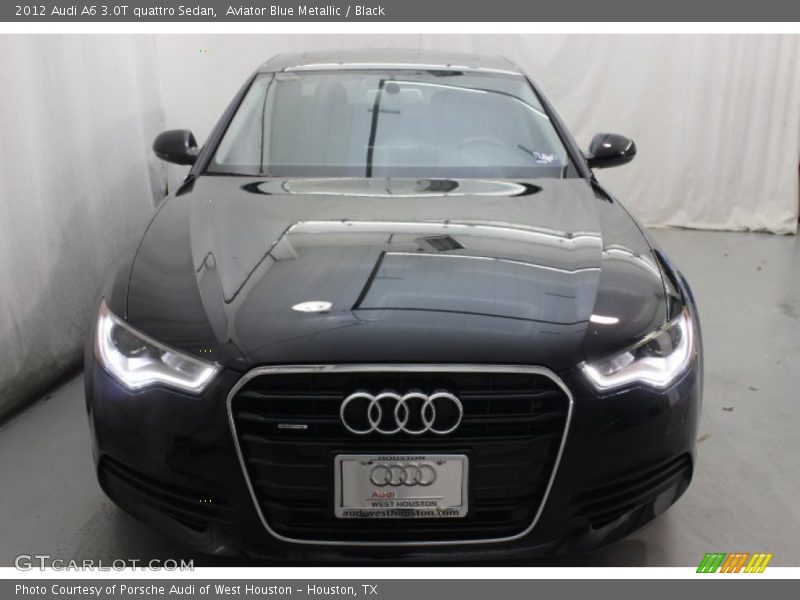 Aviator Blue Metallic / Black 2012 Audi A6 3.0T quattro Sedan