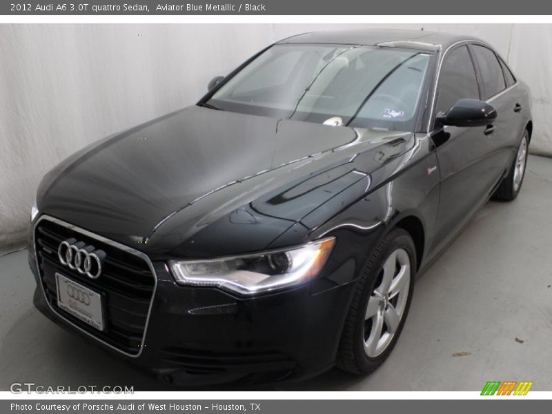 Aviator Blue Metallic / Black 2012 Audi A6 3.0T quattro Sedan