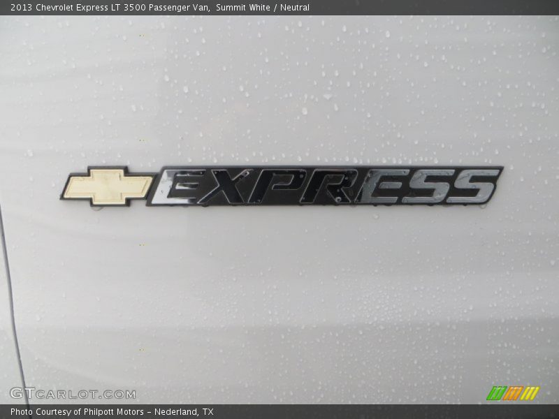 Summit White / Neutral 2013 Chevrolet Express LT 3500 Passenger Van