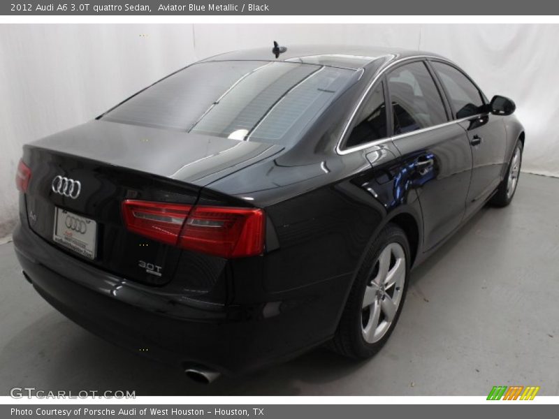 Aviator Blue Metallic / Black 2012 Audi A6 3.0T quattro Sedan