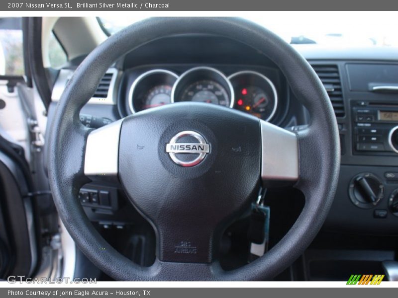 Brilliant Silver Metallic / Charcoal 2007 Nissan Versa SL