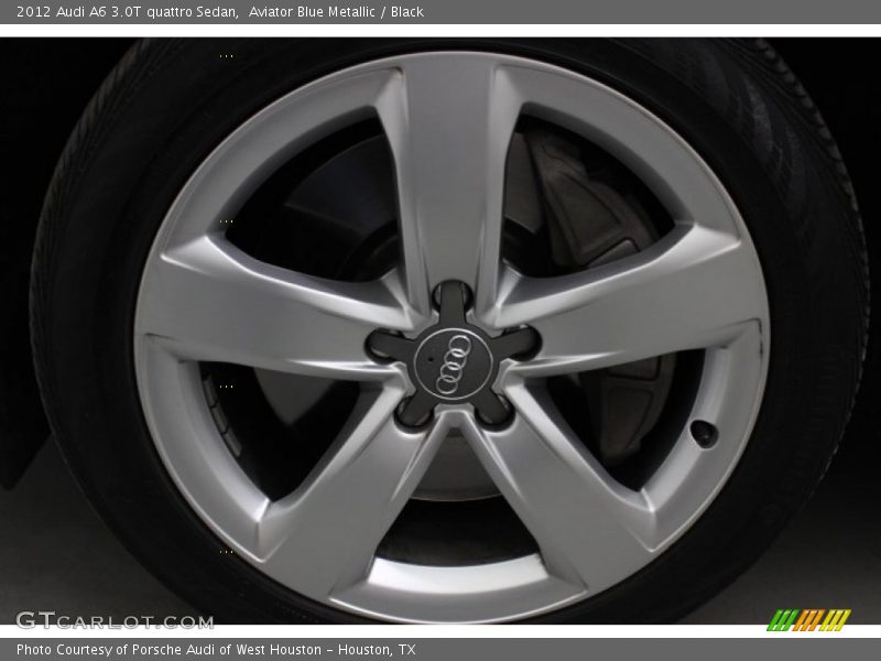 Aviator Blue Metallic / Black 2012 Audi A6 3.0T quattro Sedan