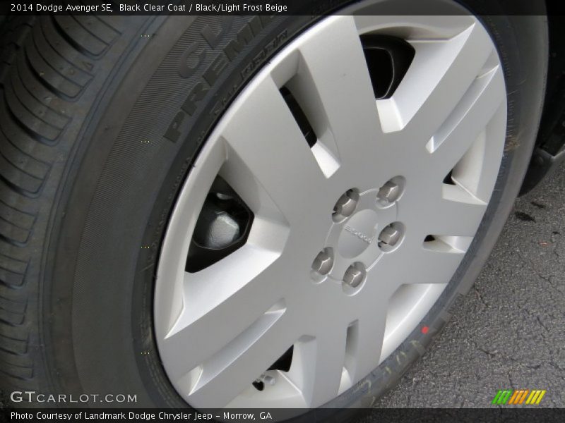 Black Clear Coat / Black/Light Frost Beige 2014 Dodge Avenger SE
