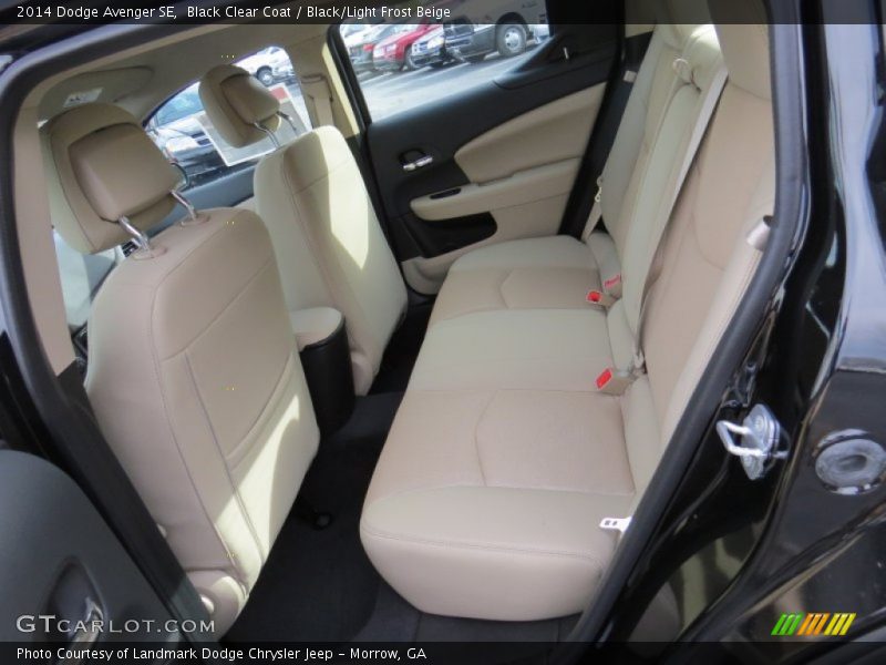 Black Clear Coat / Black/Light Frost Beige 2014 Dodge Avenger SE